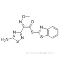 S-2-BENZOTHIAZOLYL (Z) -2- (5-AMINO-1,2,4-THIADIAZOL-3-YL) -2-METHOXYIMINO THIOACETATE CAS 104797-47-9